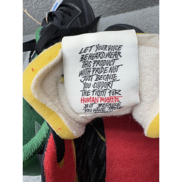 Reebok Club C Revenge Shoes Mens Size 13 Black Human Rights Now Tennis Sneakers - Picture 9 of 15